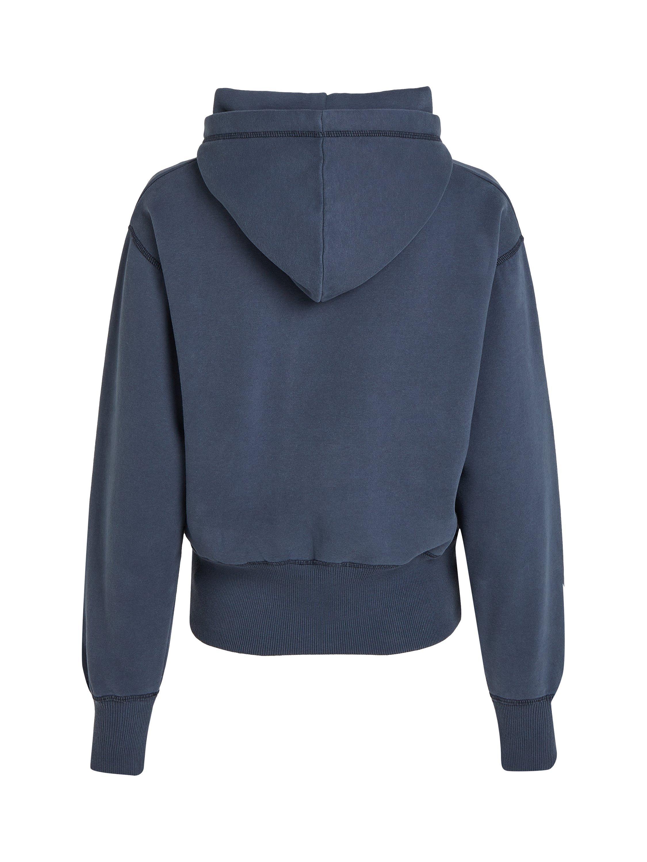 Product image 5 of 6, which shows Tommy Hilfiger Varsity Logo Hoodie, Military Denim, L
