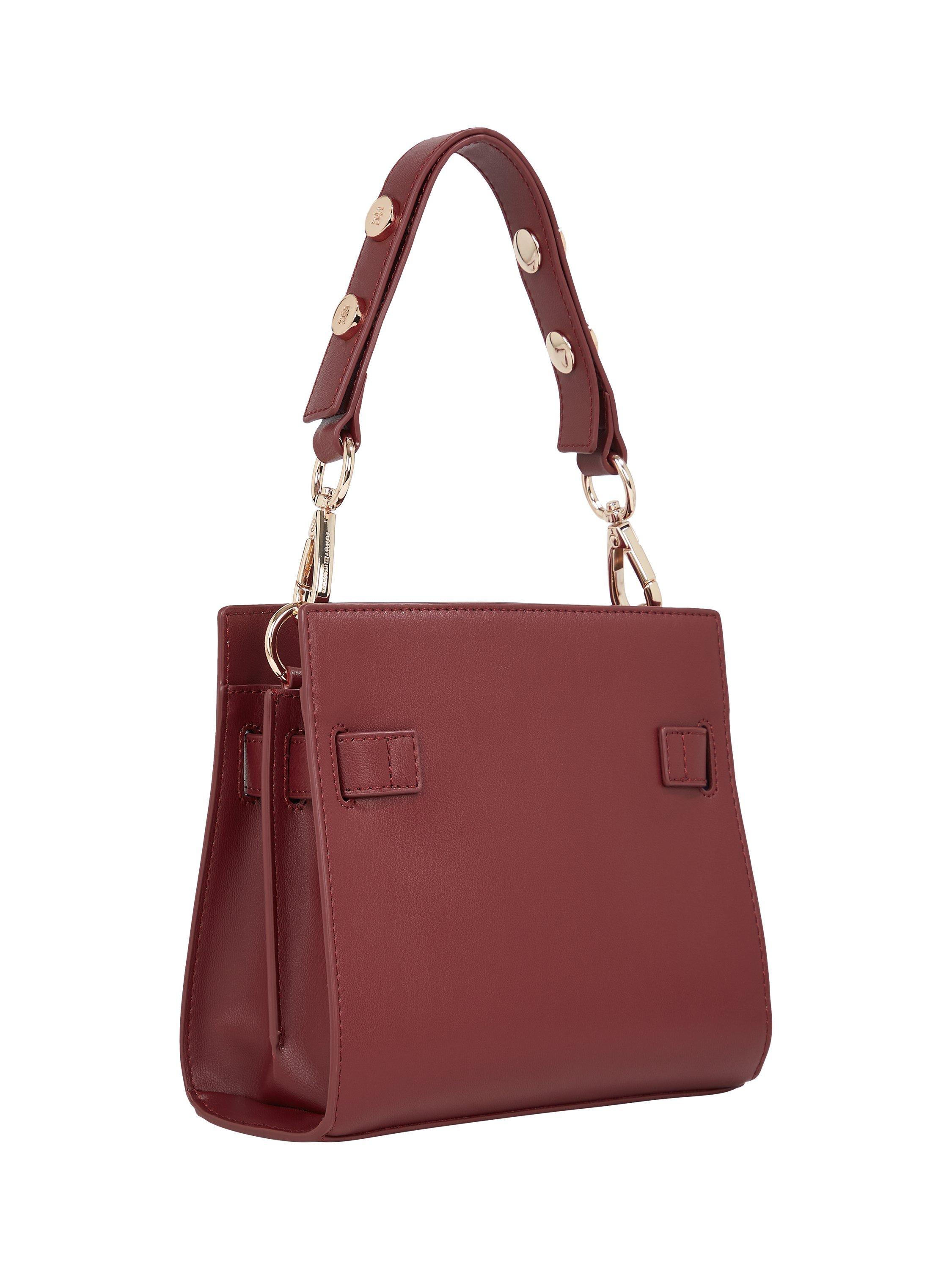 Product image 2 of 5, which shows Tommy Hilfiger Mini Satchel Bag, Raspberry Truffle
