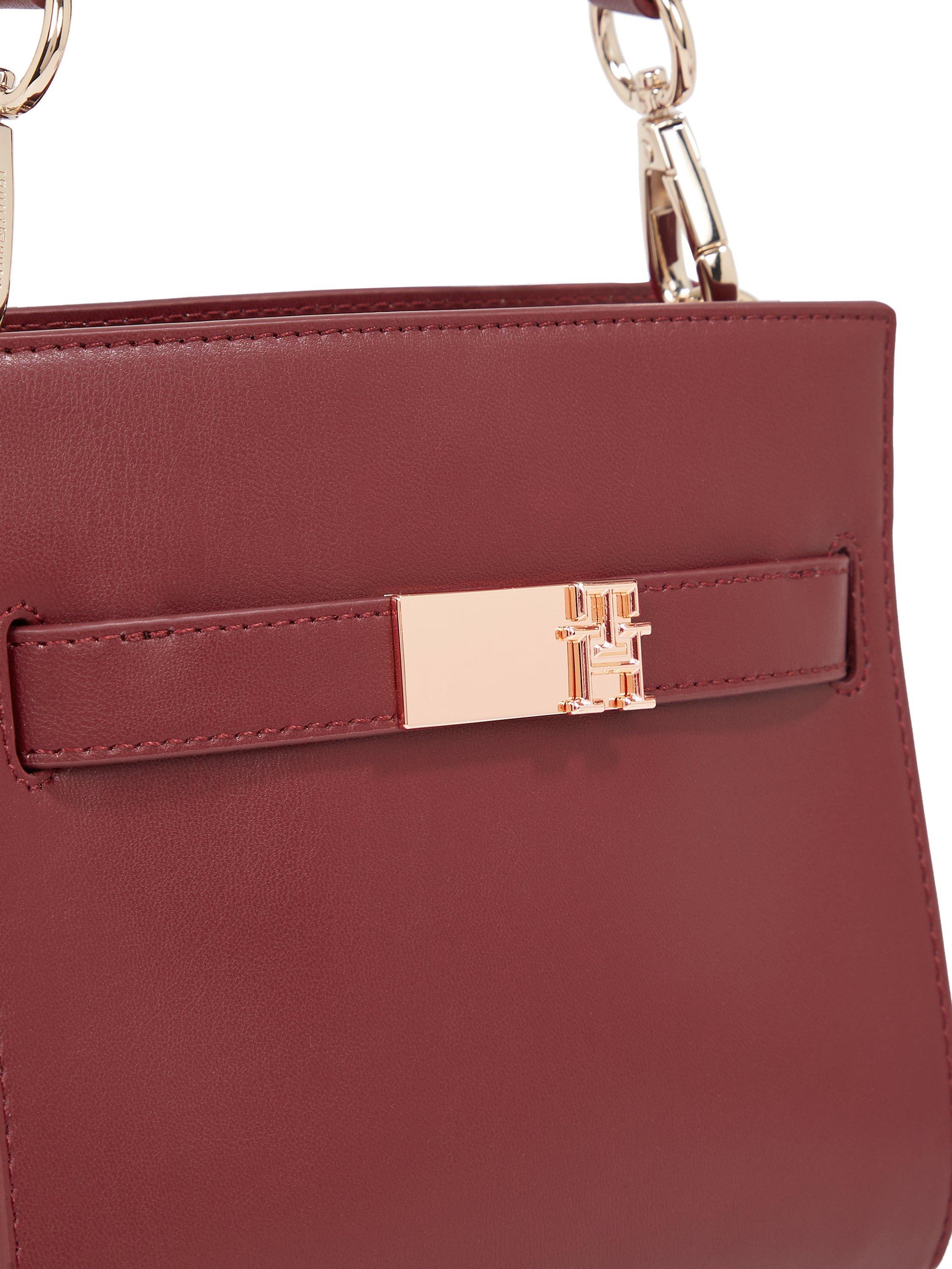 Product image 3 of 5, which shows Tommy Hilfiger Mini Satchel Bag, Raspberry Truffle