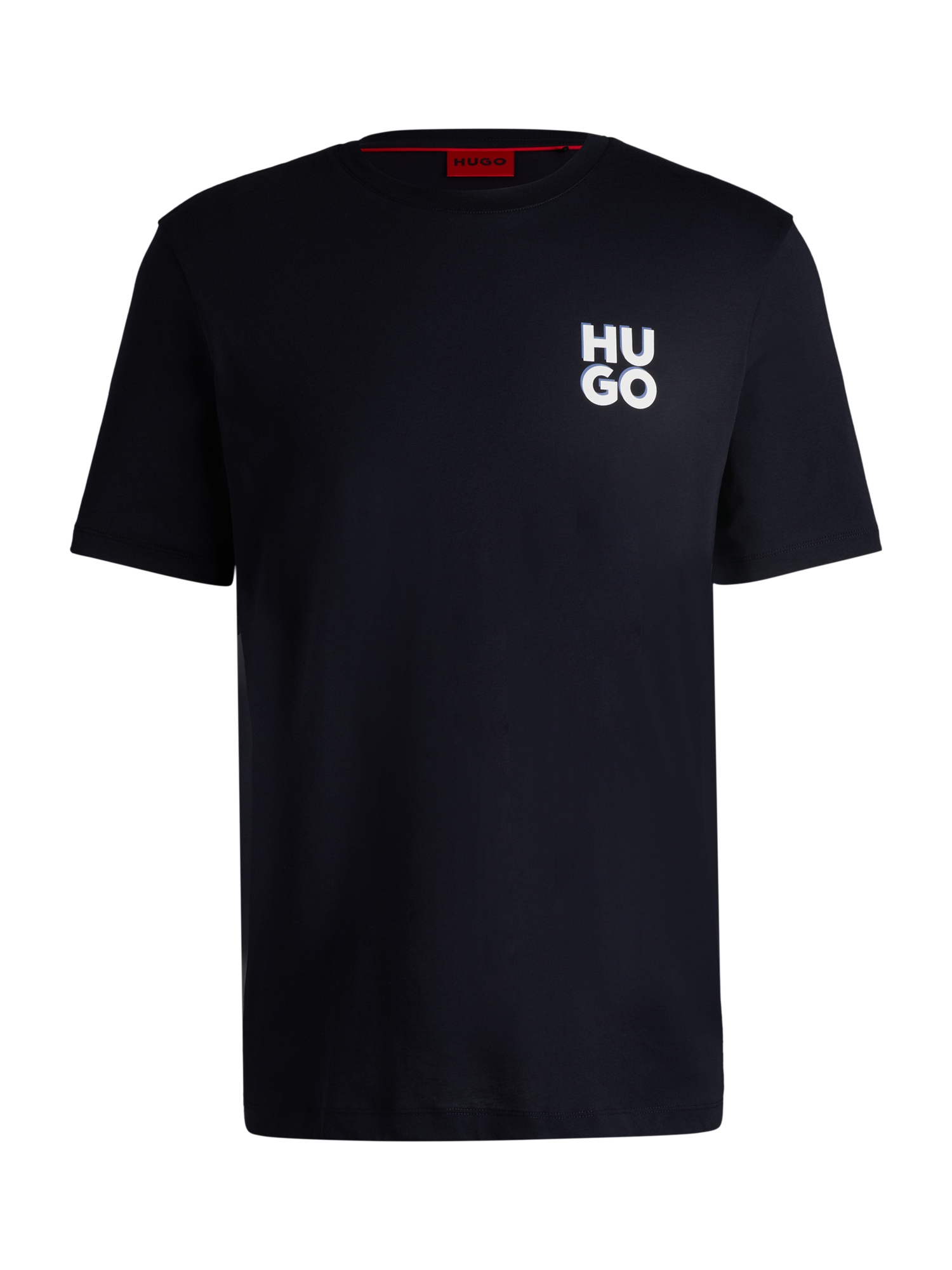 HUGO Logo Cotton Crew Neck T Shirt