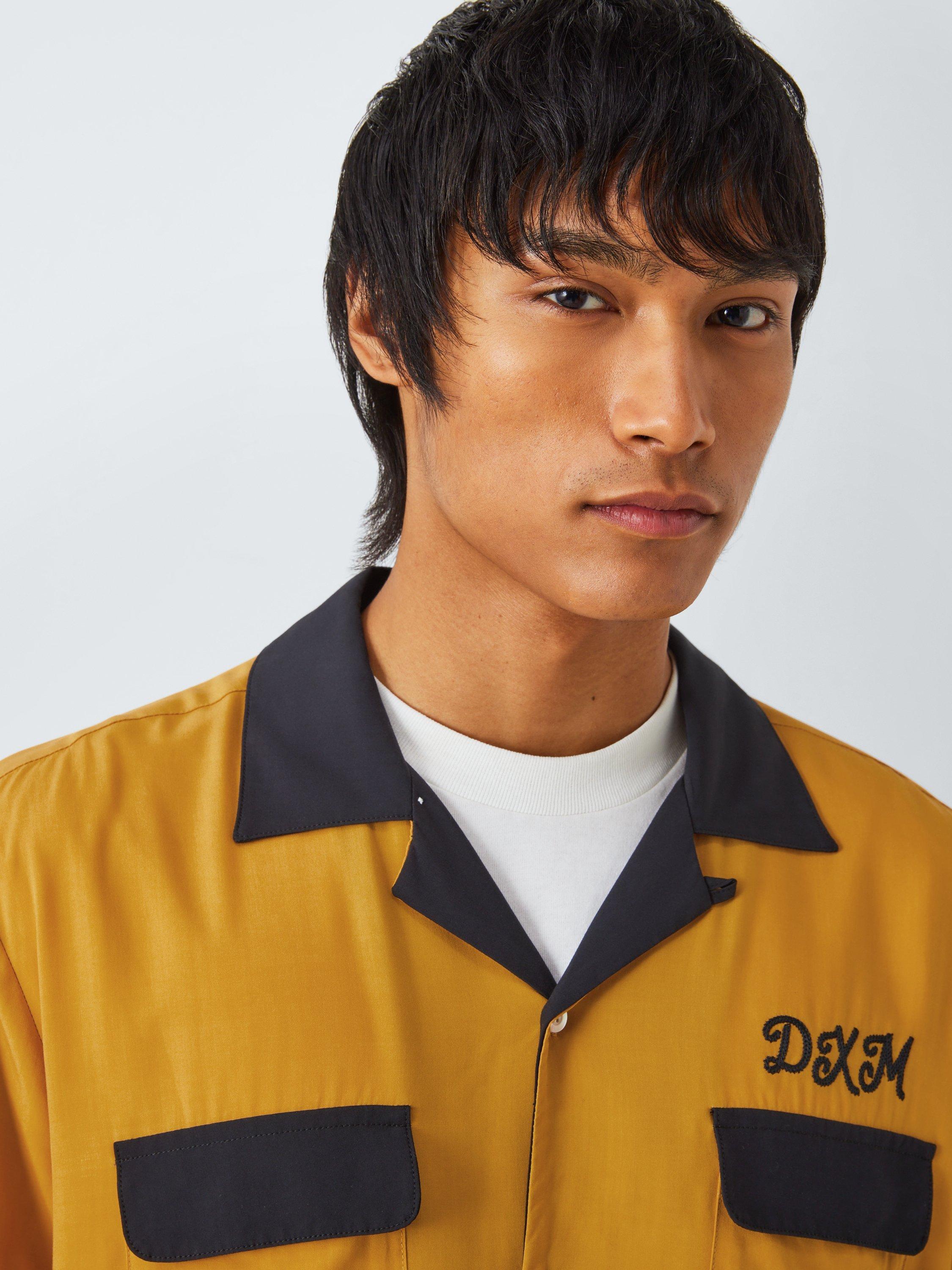 Product image 5 of 6, which shows Deus ex Machina Diablo Regular Fit Bowling Shirt, Golden Yellow, M