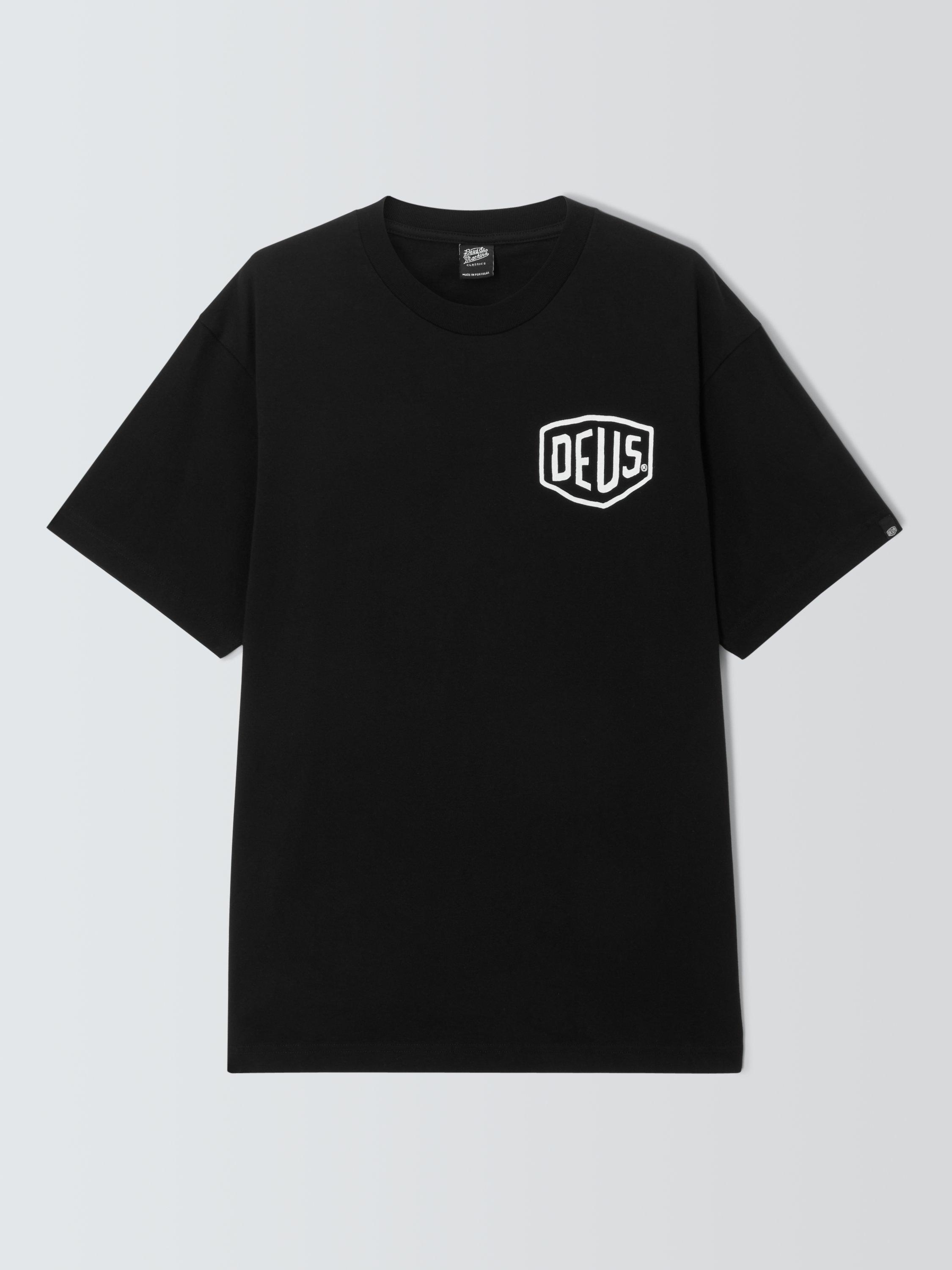 Deus ex Machina Organic Cotton Loose Fit Short Sleeve Carby Pickup T-Shirt, Black