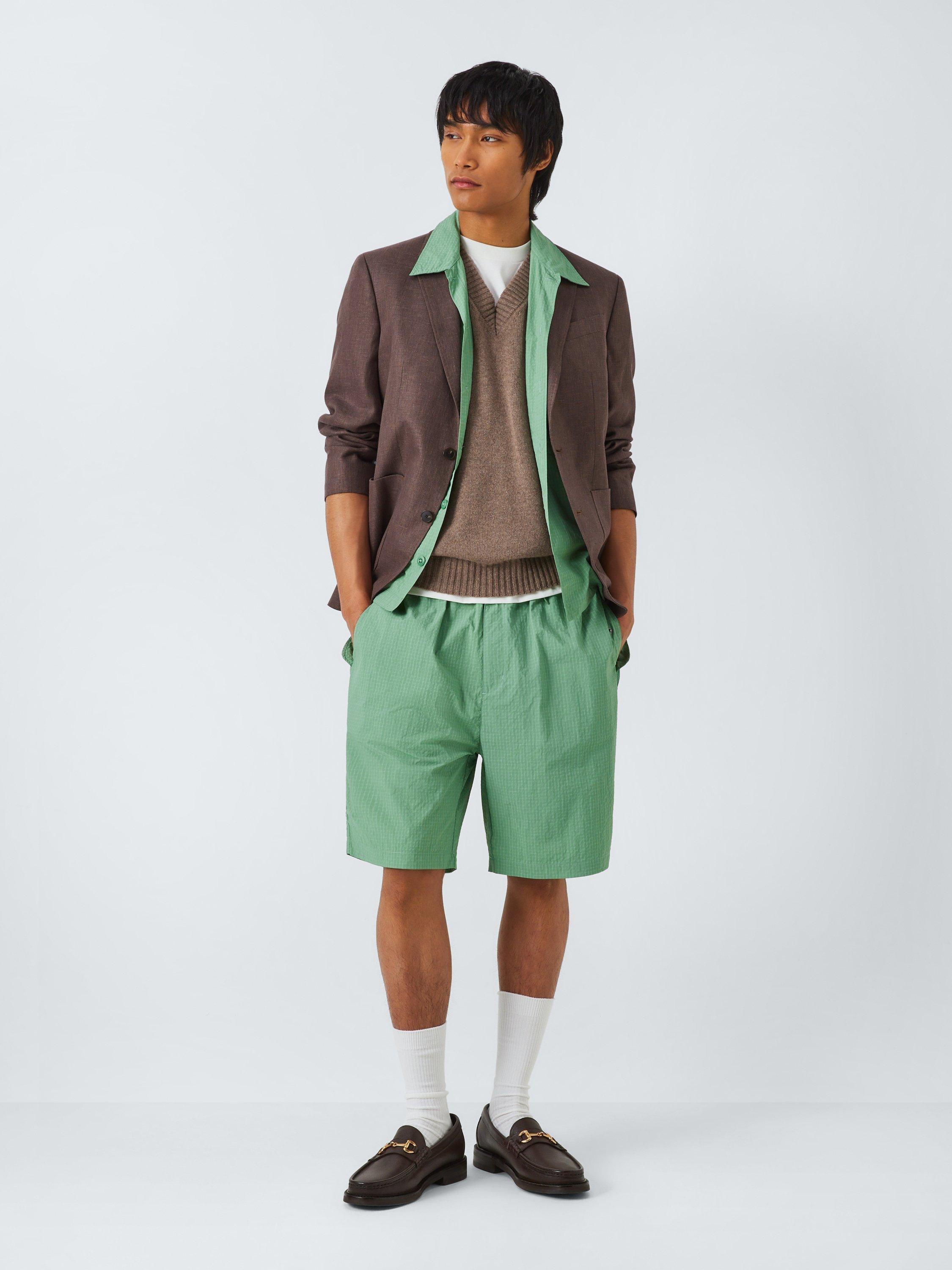 Product image 4 of 6, which shows Deus ex Machina Remi Ripstop Parachute Shorts, Shale Green, M