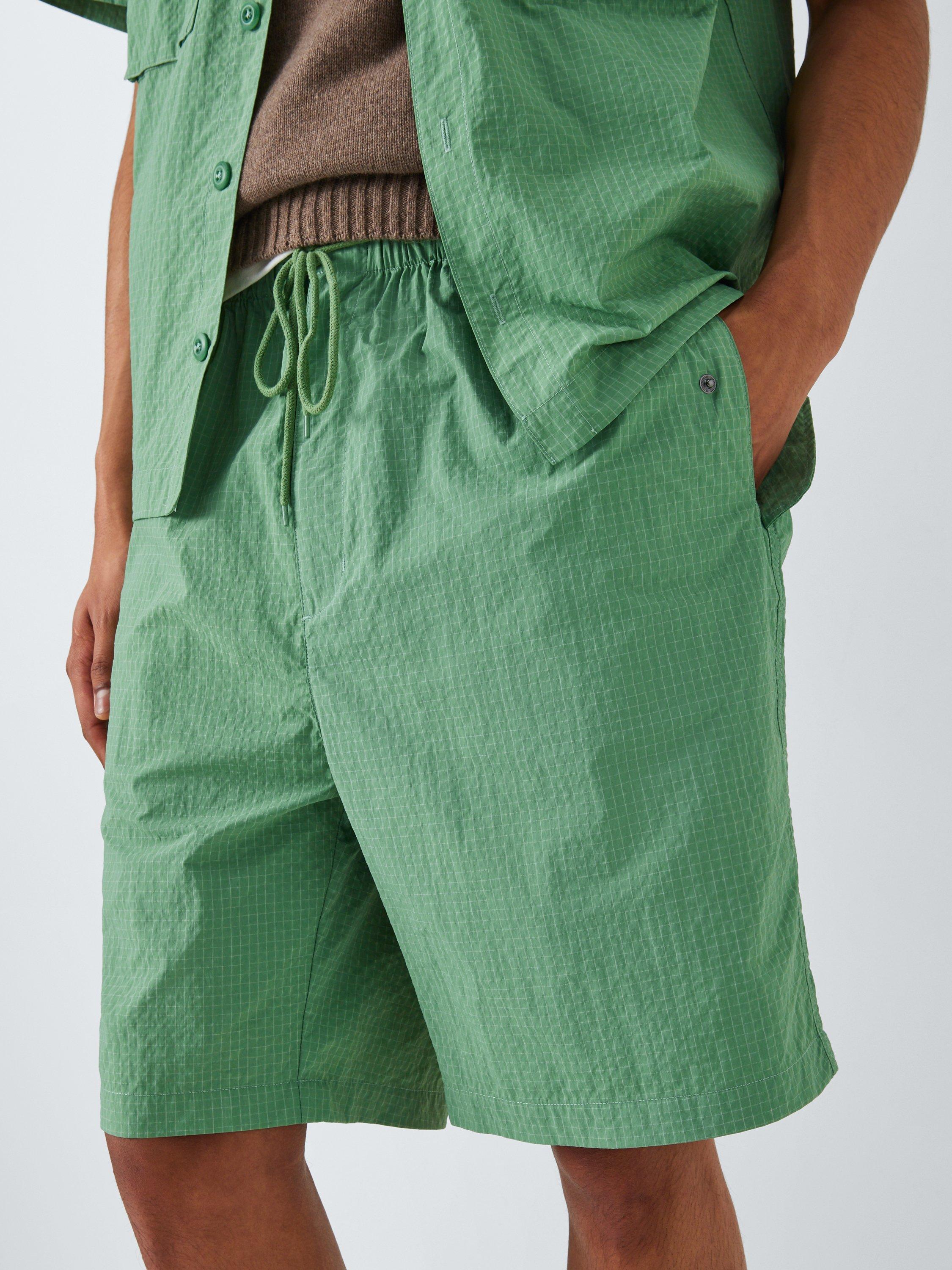 Product image 5 of 6, which shows Deus ex Machina Remi Ripstop Parachute Shorts, Shale Green, M