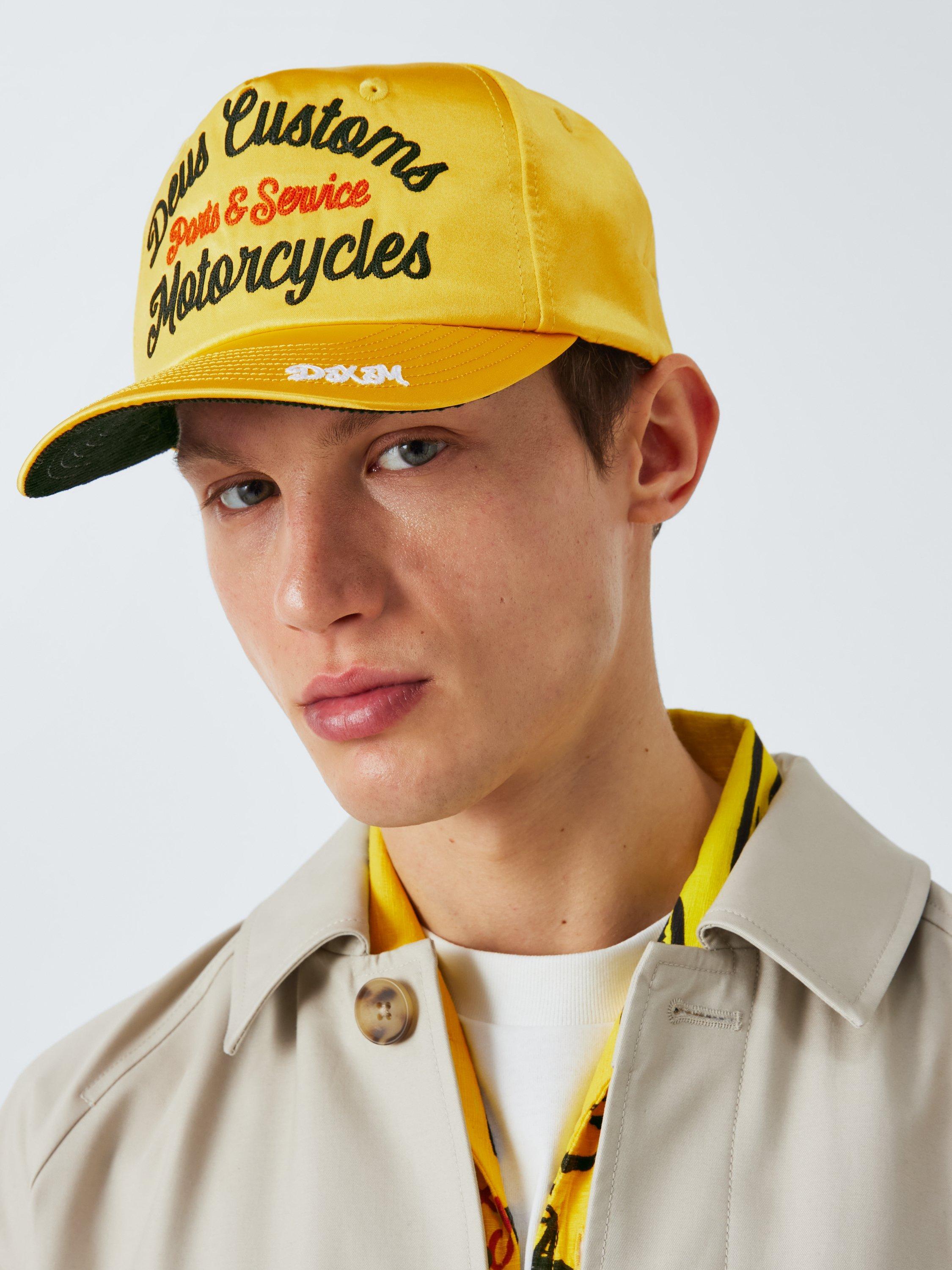 Deus ex Machina Cotton Blend Iota Trucker Hat, Golden Rod