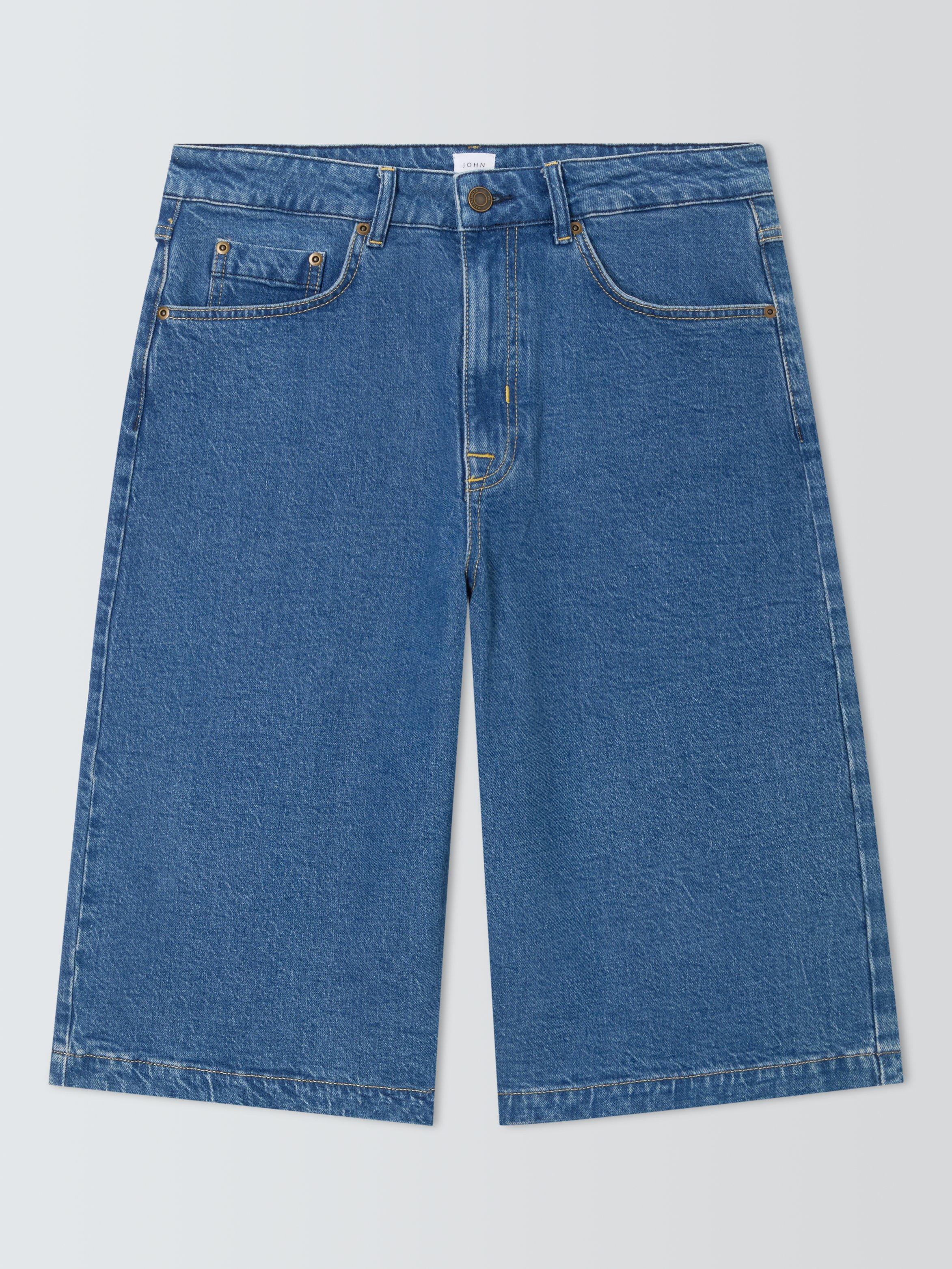Product image 4 of 6, which shows John Lewis Denim Jort, Blue Light Wash, 8