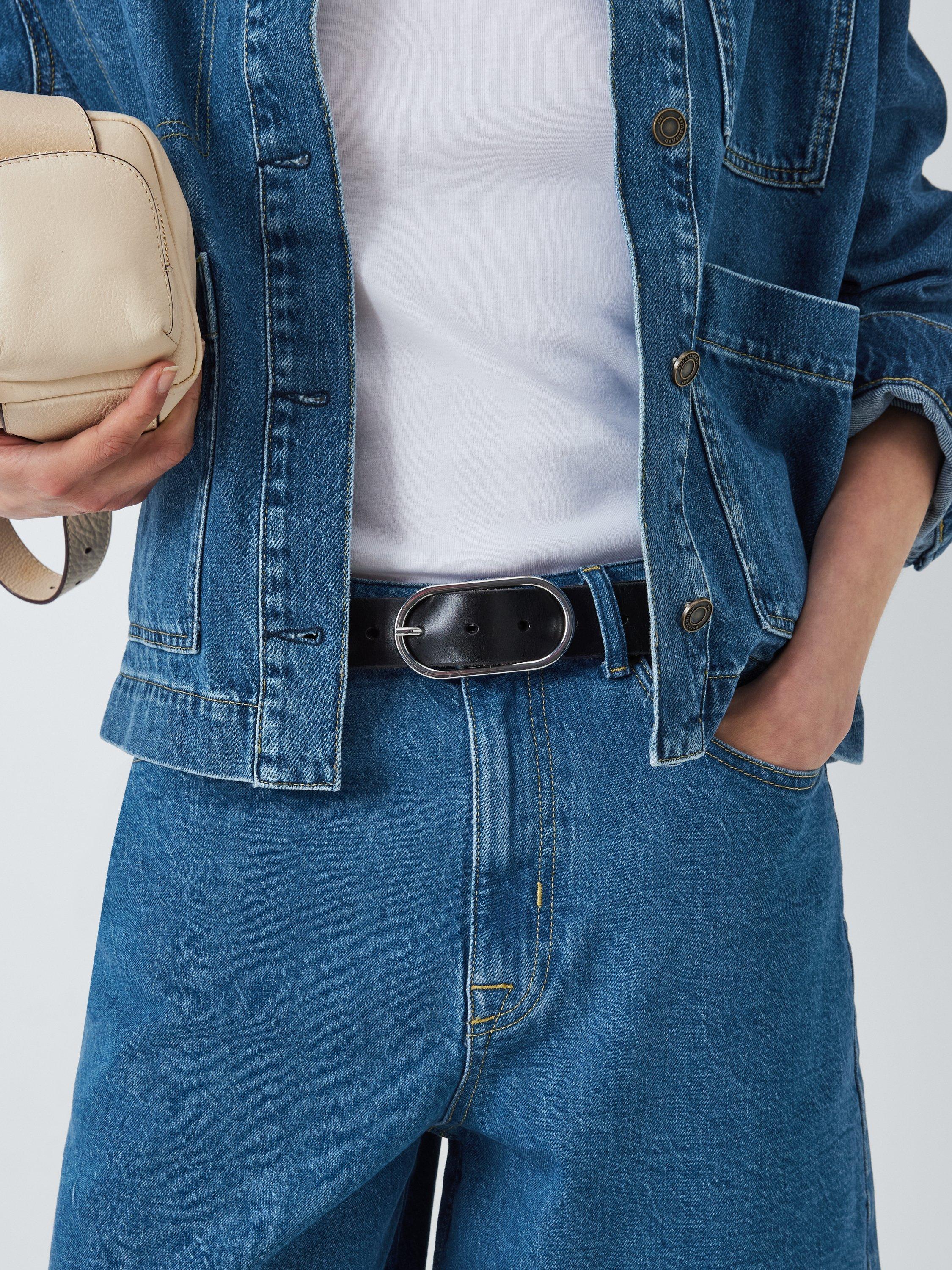 Product image 5 of 6, which shows John Lewis Denim Jort, Blue Light Wash, 8