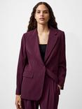 French Connection Harrie Suit Jacket, Burgundy