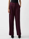 French Connection Harrie Tailored Trousers, Burgundy Red