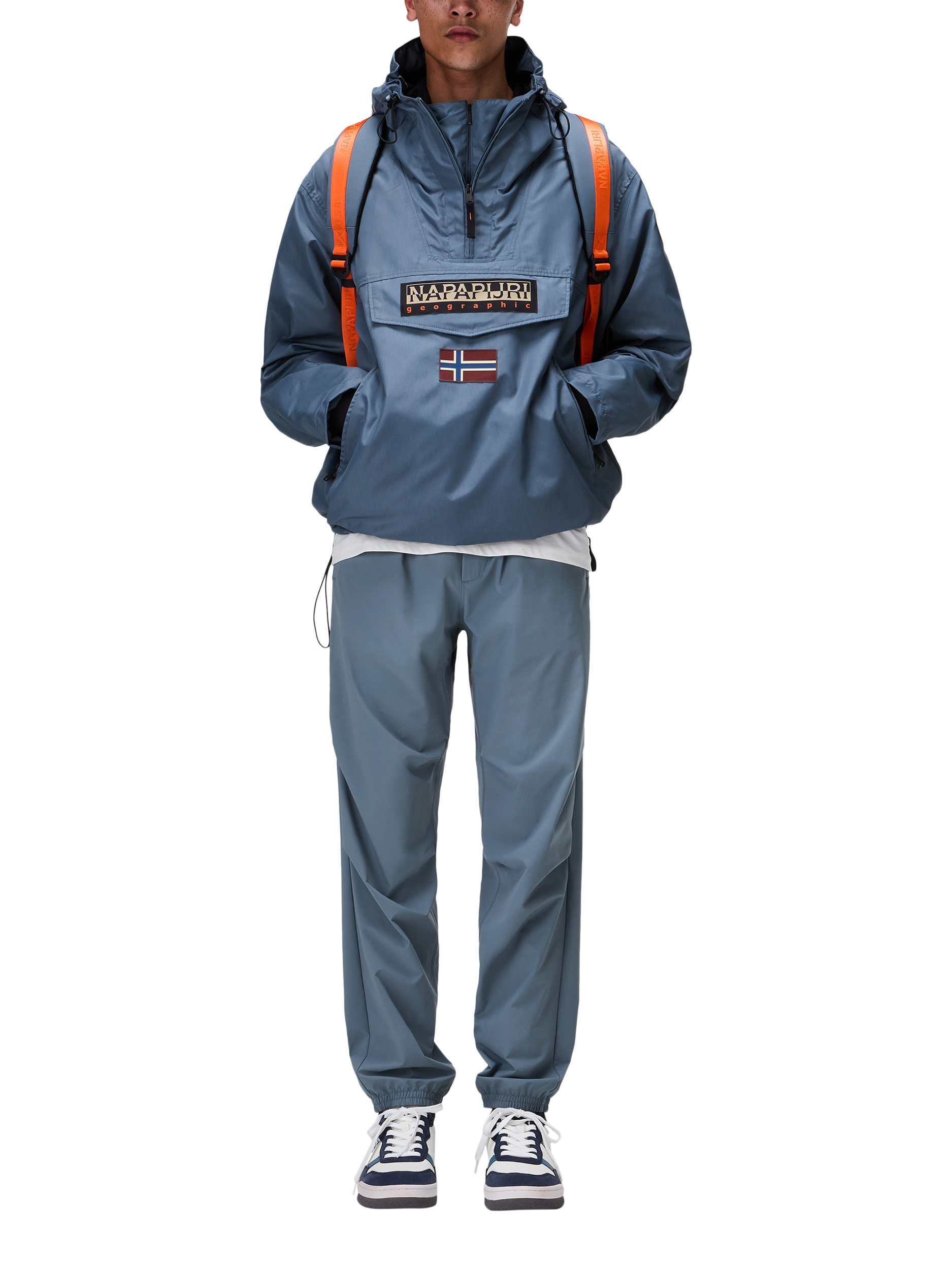 Product image 3 of 10, which shows Napapijri Rainforest Next Summer Waterproof Anorak, Stormy Weat, L