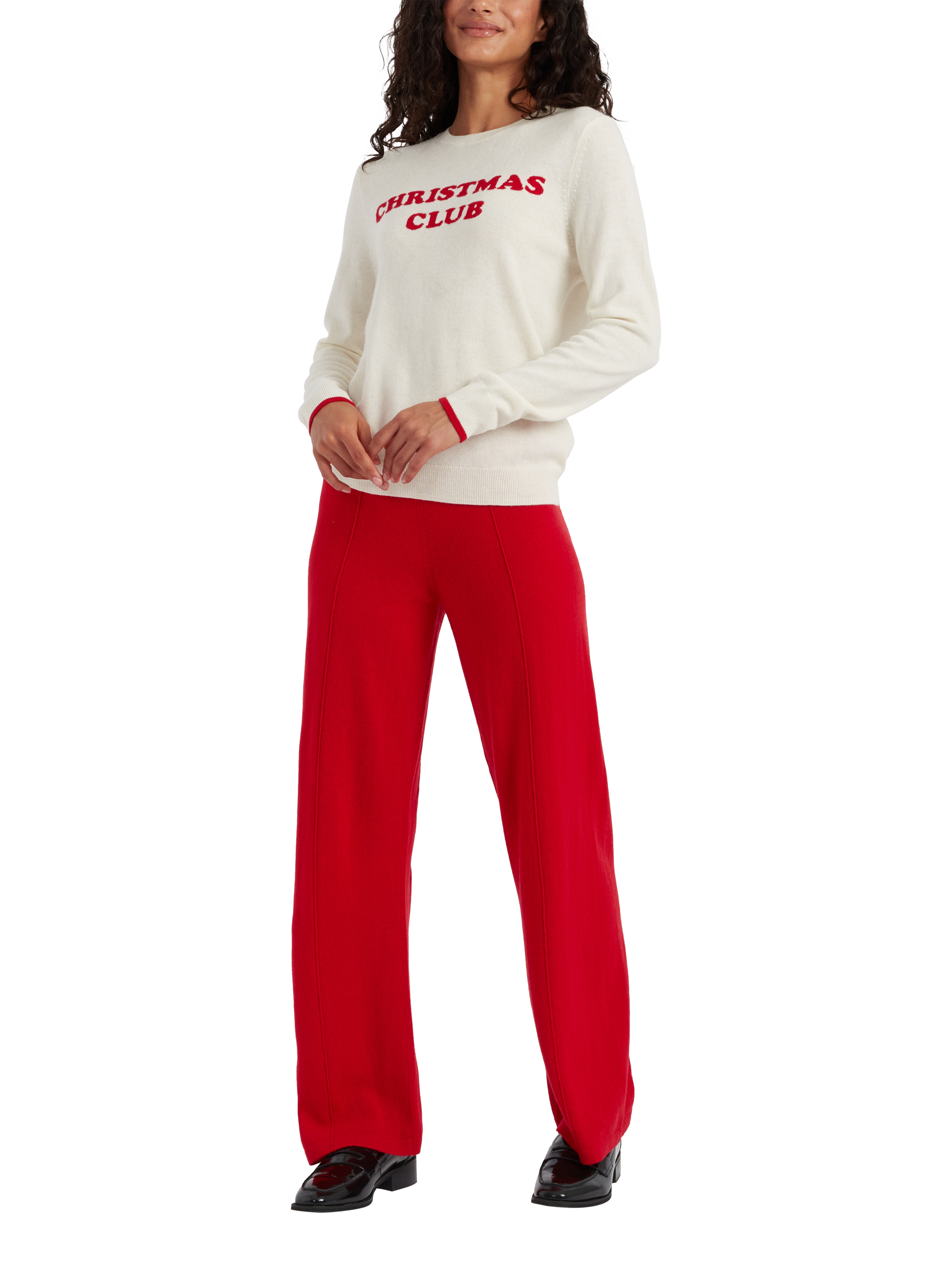 Chinti & Parker Christmas Club Wool Rich Jumper, Cream