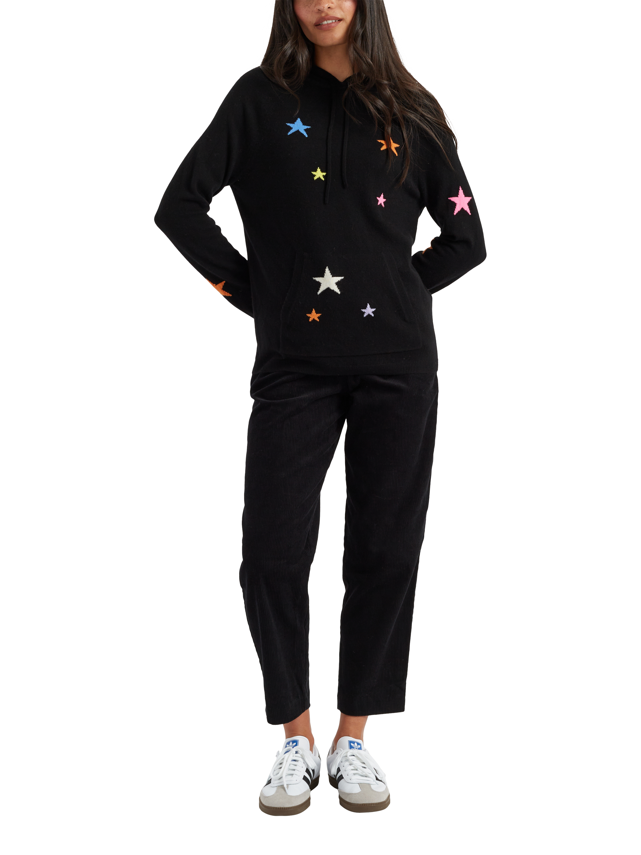 Chinti Parker Stars Wool Rich Hoodie Black Multi