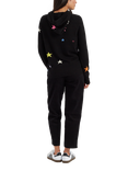 Chinti & Parker Stars Wool Rich Hoodie, Black/Multi