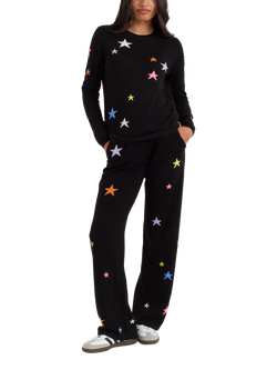Chinti & Parker Stars Wool Rich Jumper, Black/Multi