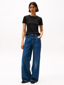 Tommy Hilfiger Slim Crew Neck T-Shirt - view 2, Black