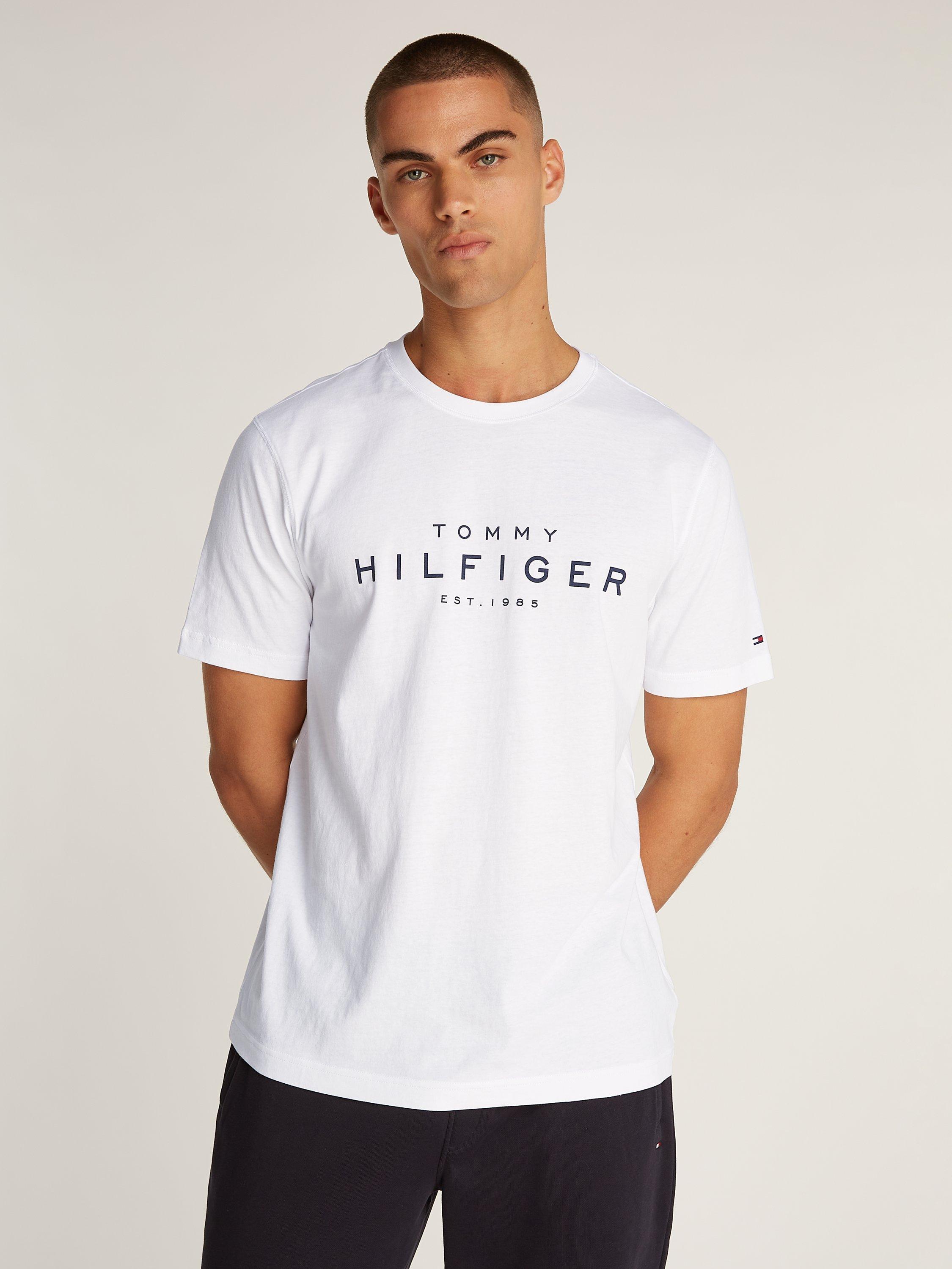 Product image 1 of 6, which shows Tommy Hilfiger Regular Fit Cotton T-Shirt, White, XS