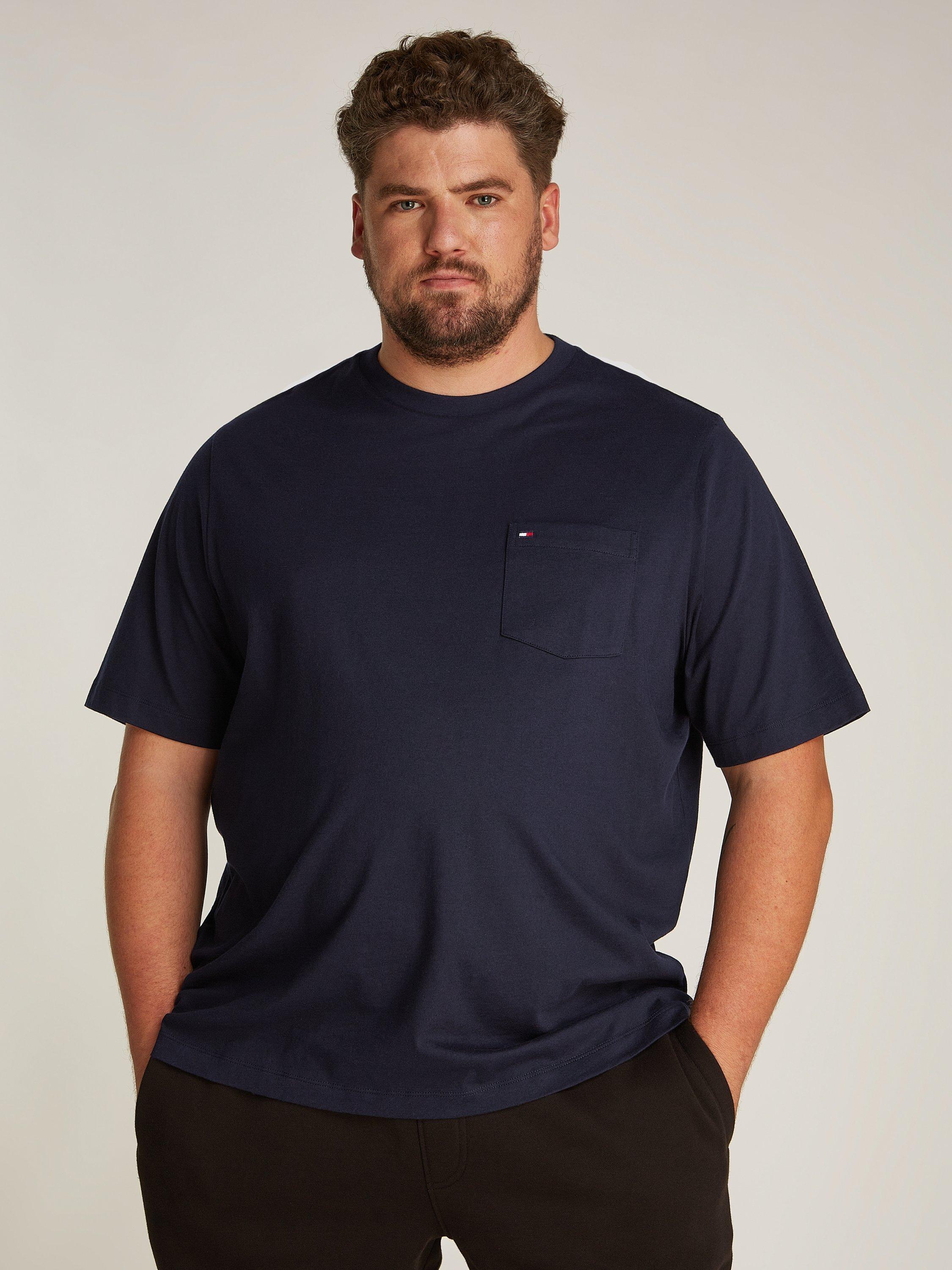 Tommy Hilfiger Cotton Fit Short Sleeve Logo T-Shirt, Desert Sky