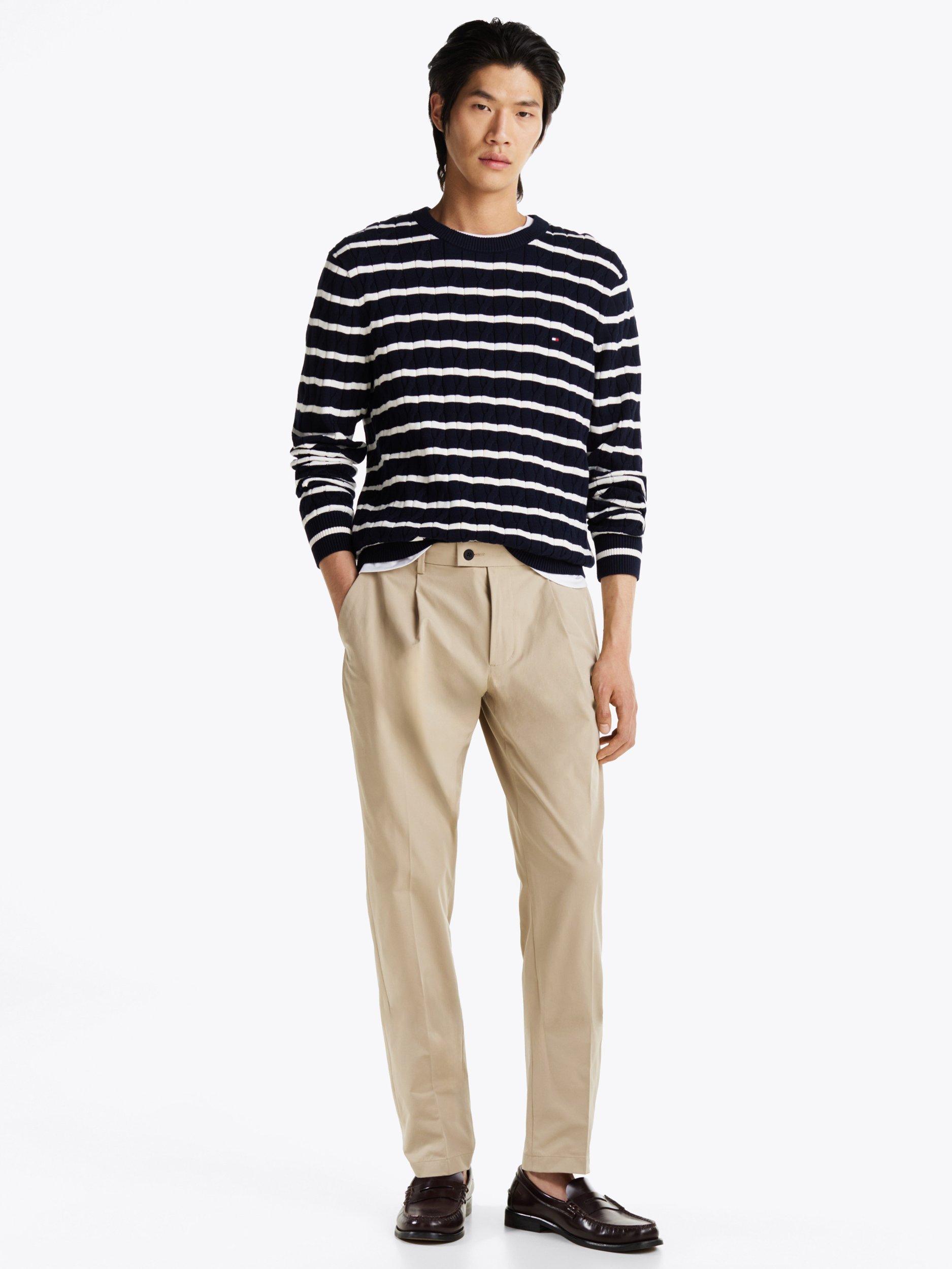 Product image 1 of 6, which shows Tommy Hilfiger Denton Straight Fit Chinos, Sandalwood, 32S