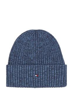 Tommy Hilfiger Cotton & Cashmere Beanie, Military Denim