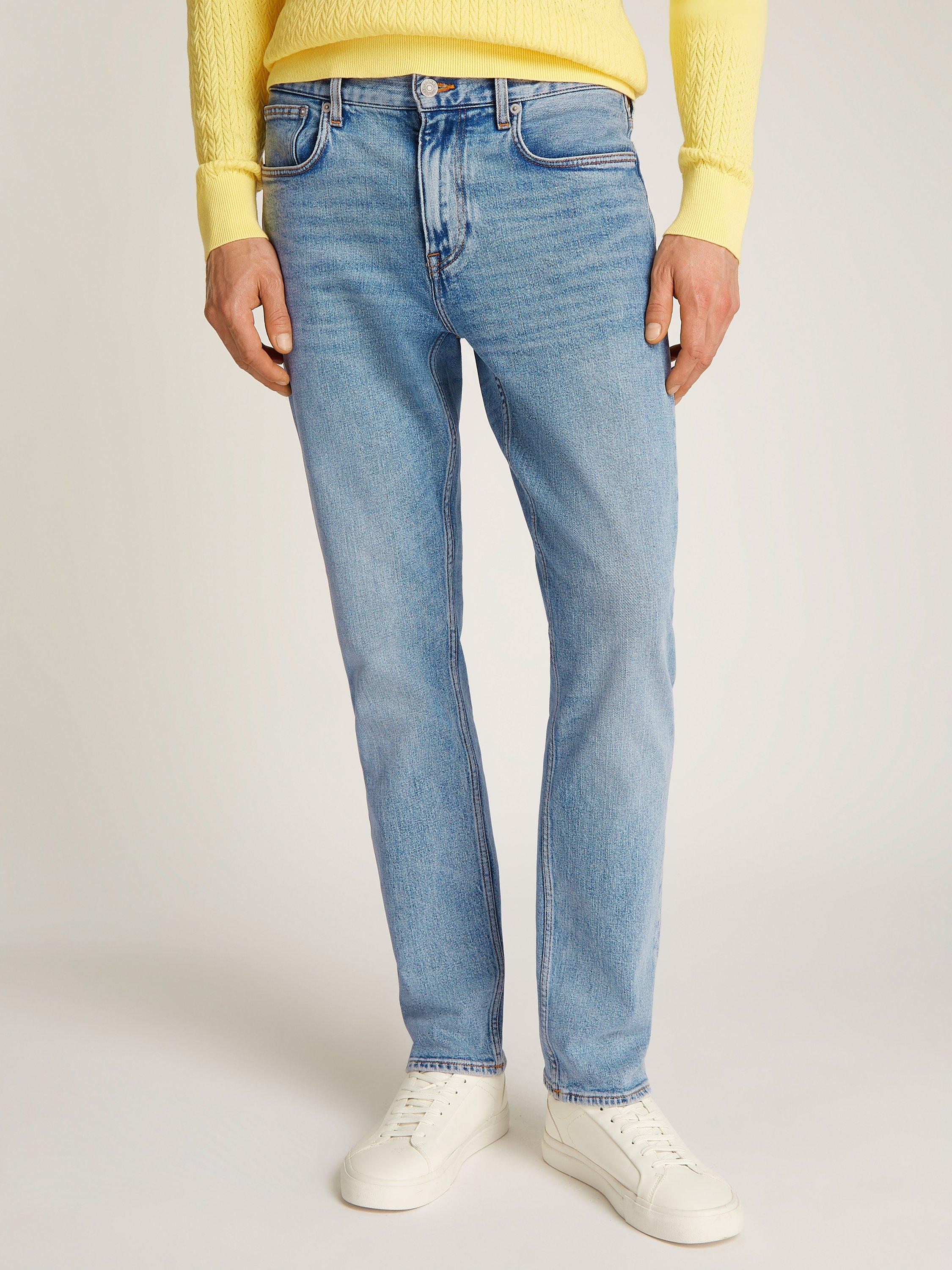 Product image 1 of 6, which shows Tommy Hilfiger Straight Fit Jeans, Reef Indigo, 34R