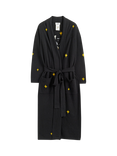 Chinti & Parker Snoopy Wool Rich Dressing Gown, Black/Multi