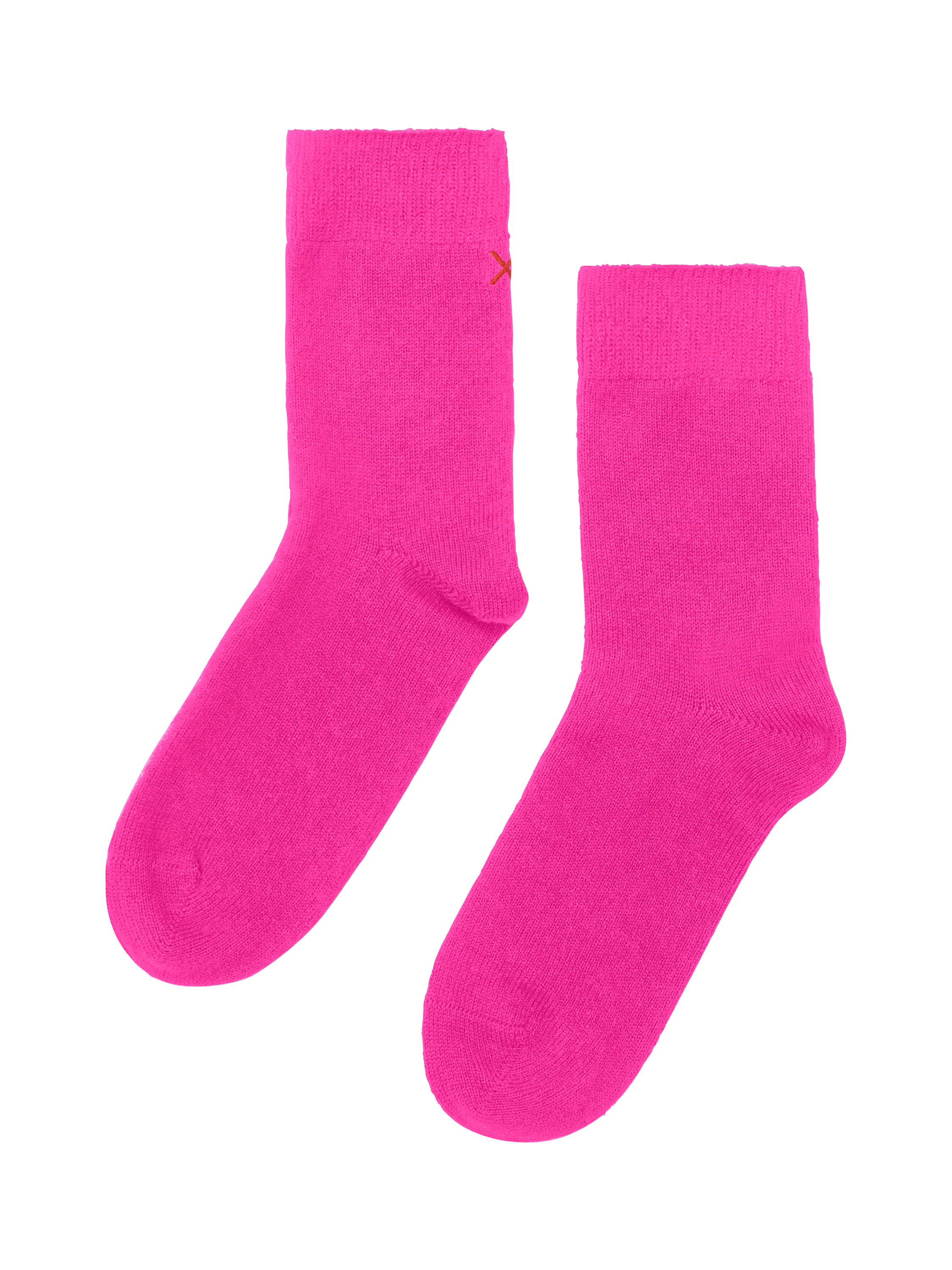 Product image 1 of 2, which shows Chinti & Parker Wool & Cashmere Blend Socks, Hot Pink, One Size