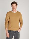 Tommy Hilfiger Herringbone Cotton Jumper, Safari Canvas