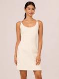 Aidan Mattox by Adrianna Papell Tweed Pearl Dress, Ivory