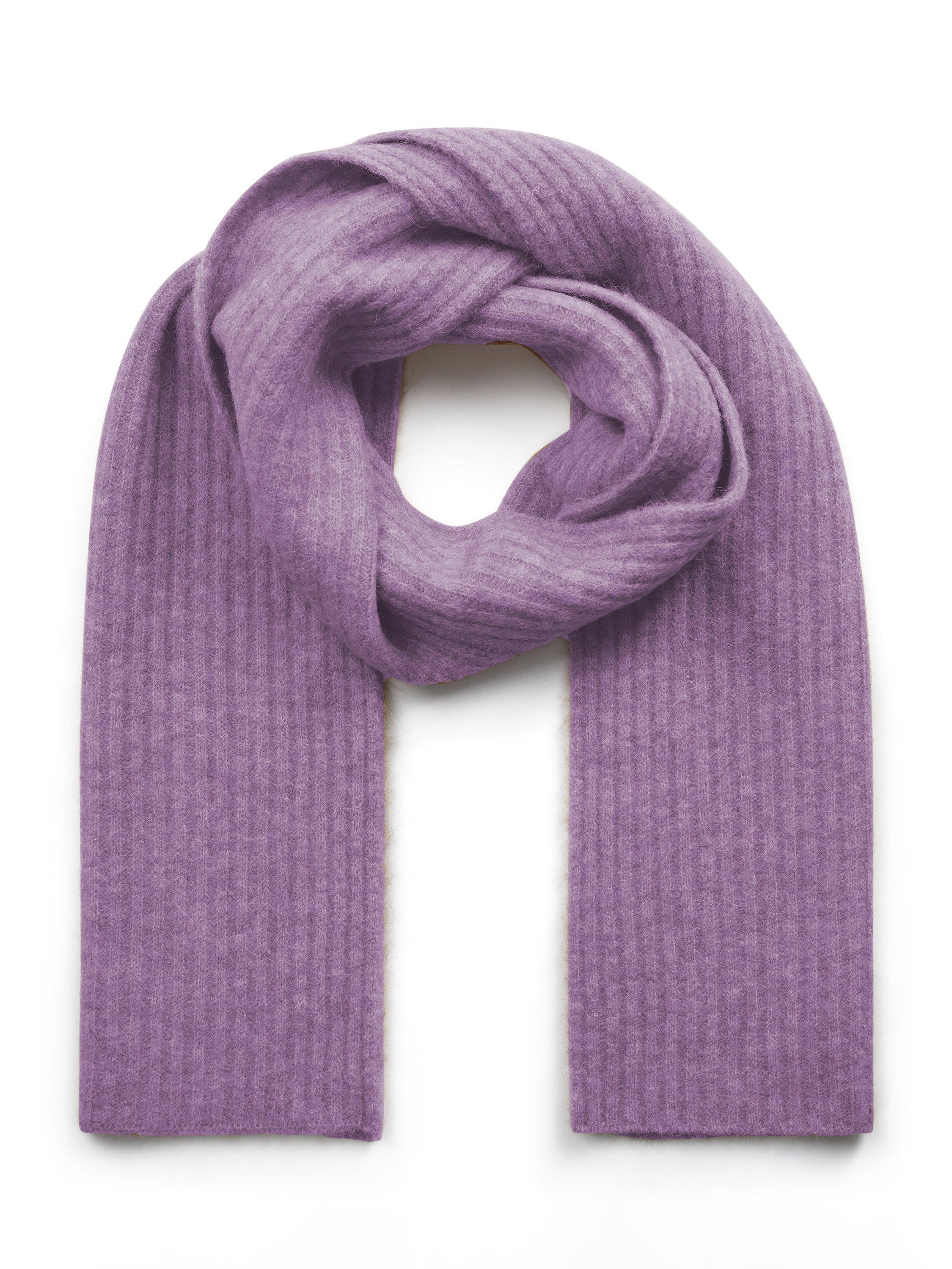Product image 1 of 2, which shows MOS MOSH Lora Alpaca Wool Blend Knit Scarf, Lavender, One Size