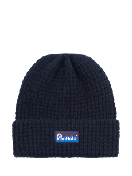 Penfield Waffle Knit Beanie, Navy Blazer