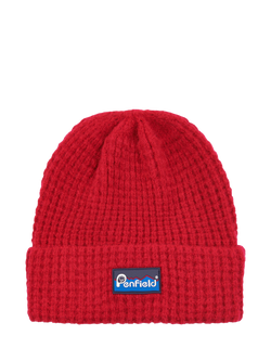 Penfield Waffle Knit Beanie, Equestrian Red