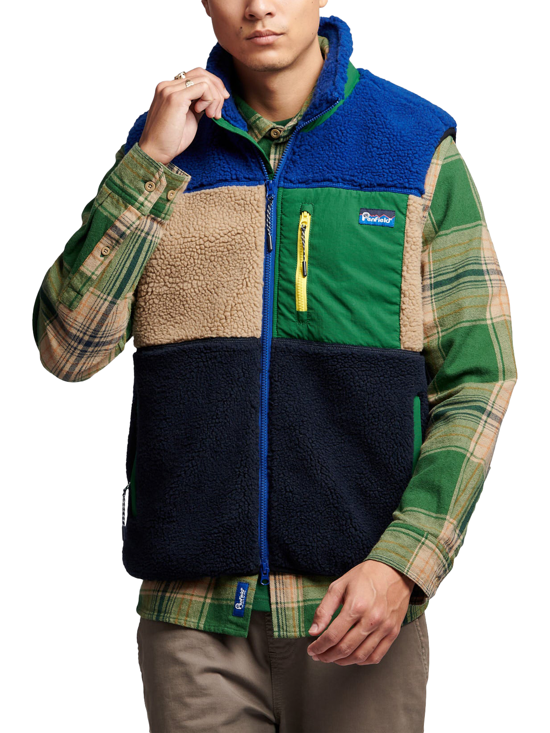 Product image 1 of 10, which shows Penfield Mattawa Fleece Vest, Sodalite Blue, S