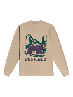 Penfield Cotton Blend Regular Fit Bear Graphic T-Shirt, Chinchilla - view 2, Chinchilla