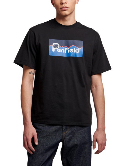 Penfield Cotton Regular Fit Short Sleeve Logo T-Shirt, Black