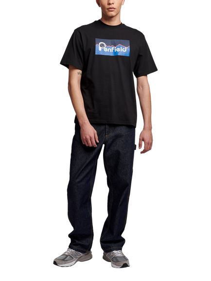 Penfield Cotton Regular Fit Short Sleeve Logo T-Shirt - view 2, Black