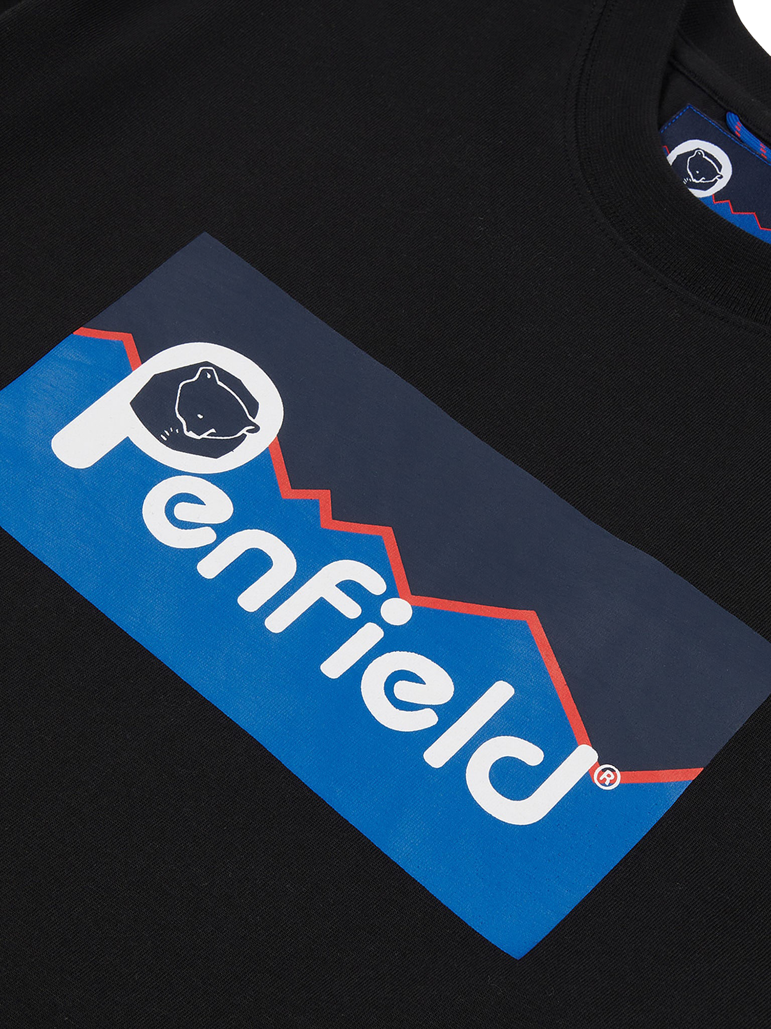 Product image 6 of 6, which shows Penfield Cotton Regular Fit Short Sleeve Logo T-Shirt, Black, S