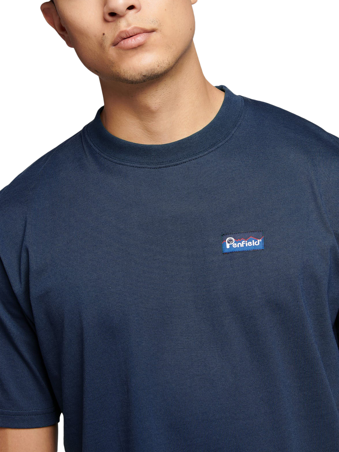 Product image 3 of 5, which shows Penfield Cotton Regular Fit Short Sleeve T-Shirt, Navy Blazer, S