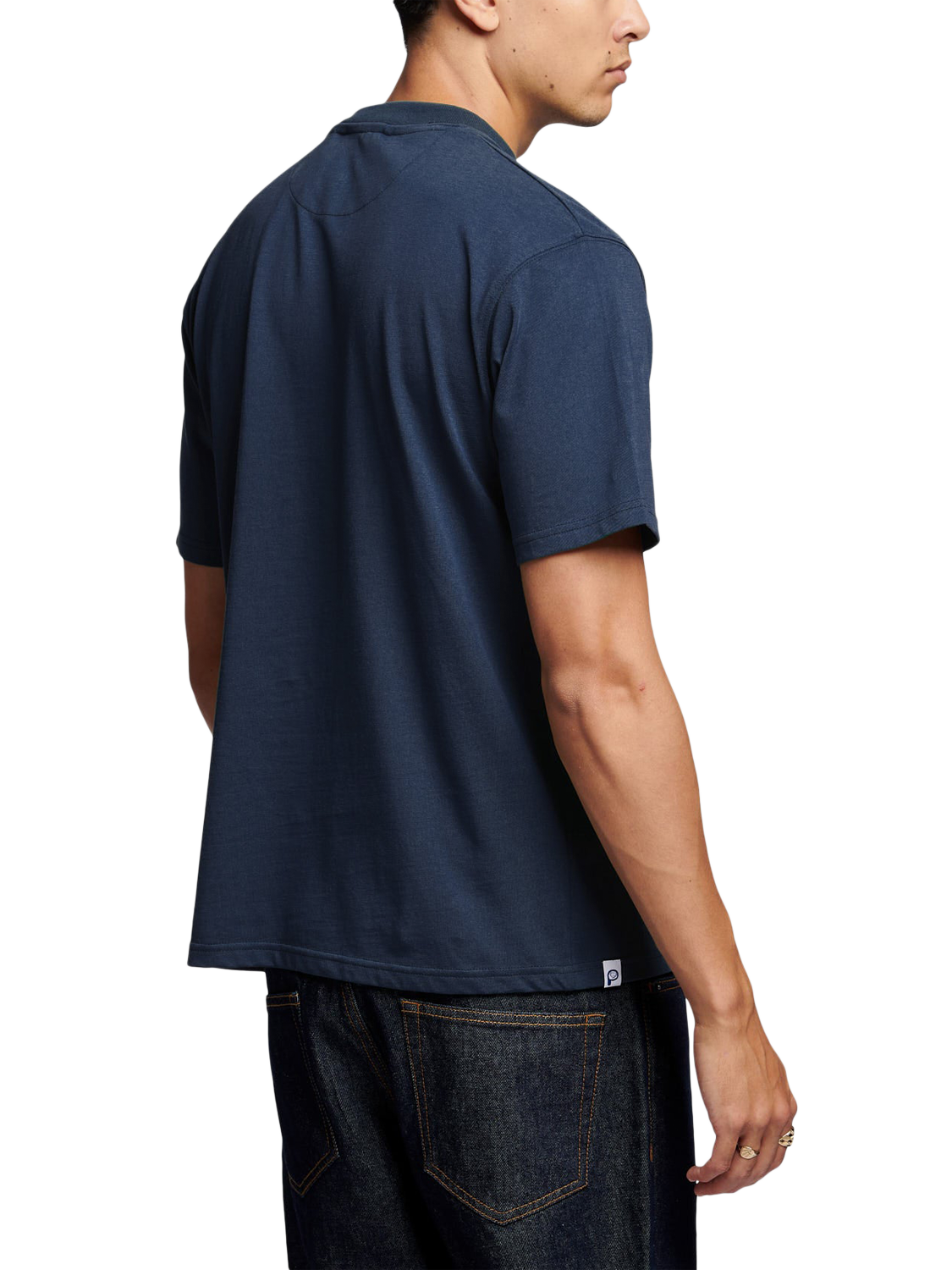 Product image 4 of 5, which shows Penfield Cotton Regular Fit Short Sleeve T-Shirt, Navy Blazer, S