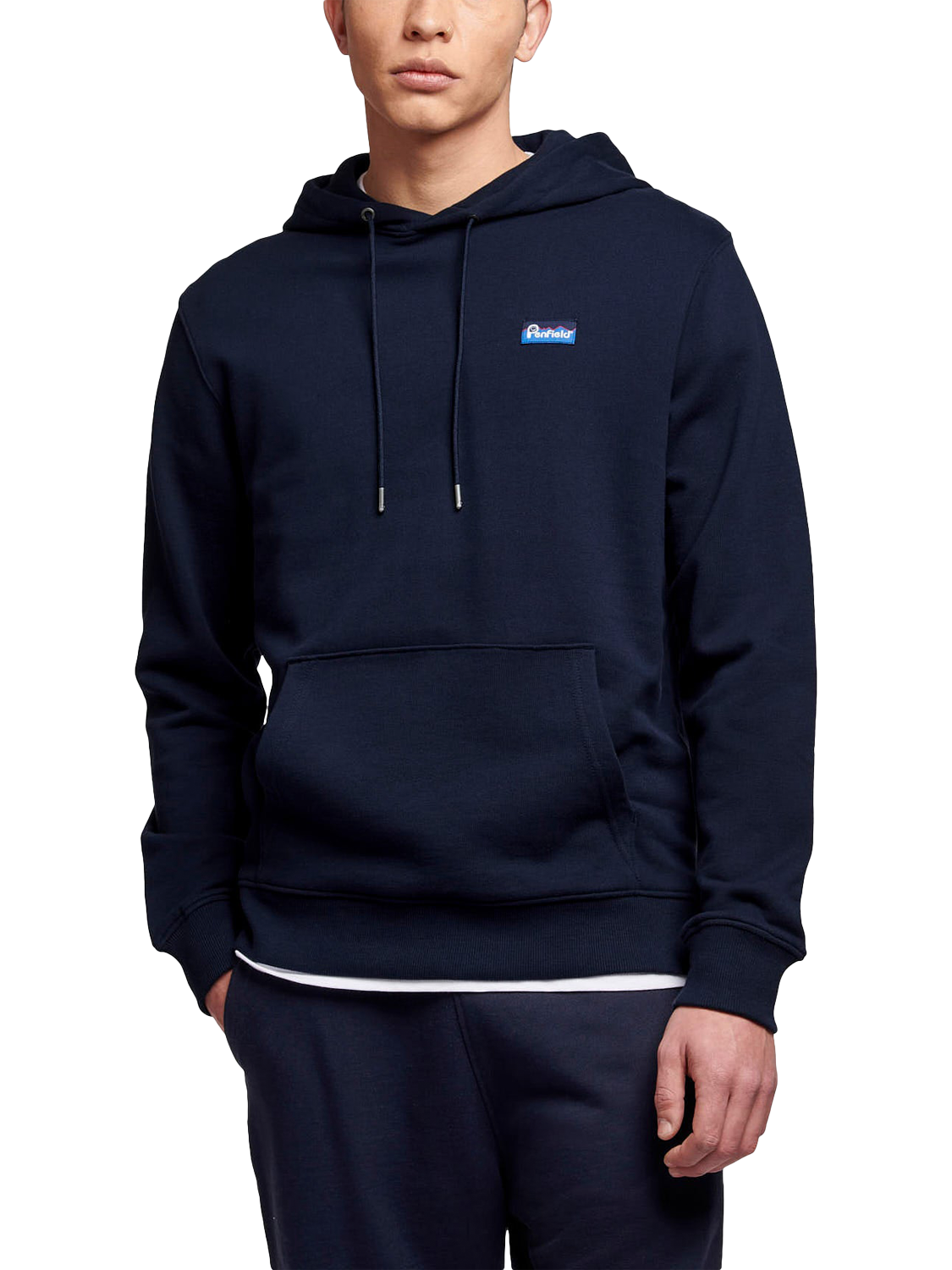 Product image 1 of 6, which shows Penfield Cotton Logo Hoodie, Navy Blazer, S