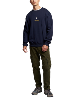 Penfield Cotton Mallard Logo Sweatshirt - view 2, Navy Blazer