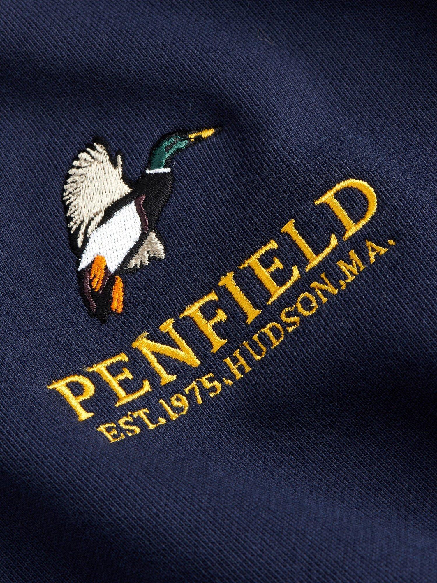Product image 6 of 6, which shows Penfield Cotton Mallard Logo Sweatshirt, Navy Blazer, S