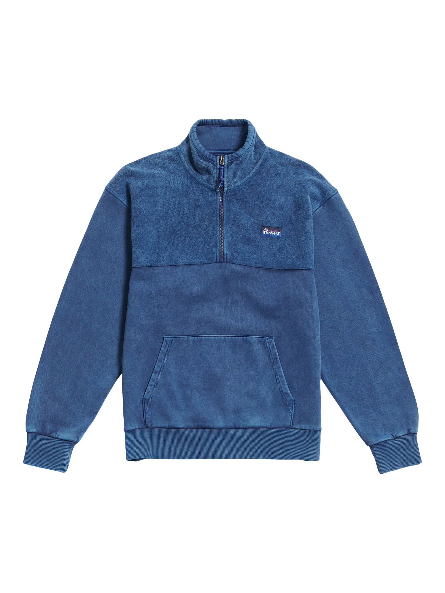 Product image 5 of 7, which shows Penfield Washed Panelled Funnel Neck Sweatshirt, Navy Blazer, S