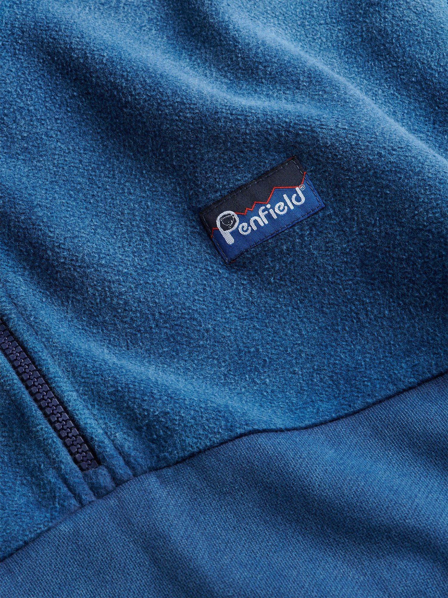 Product image 6 of 7, which shows Penfield Washed Panelled Funnel Neck Sweatshirt, Navy Blazer, S
