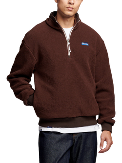 Penfield Washed Funnel Neck Sweatshirt, Chicory Coffee, Chicory Coffee
