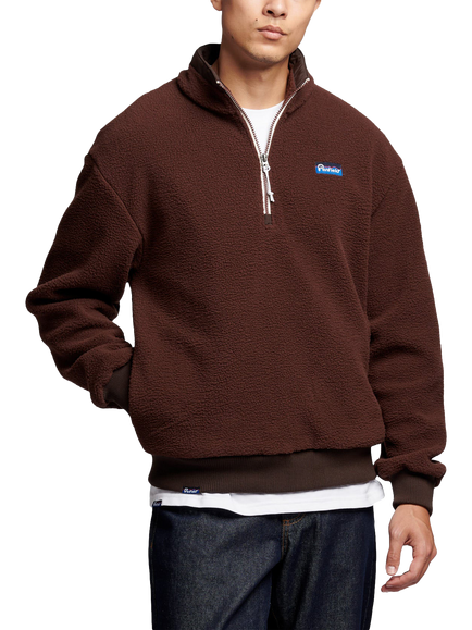 Penfield Washed Funnel Neck Sweatshirt, Chicory Coffee, Chicory Coffee