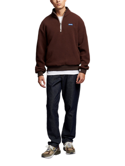 Penfield Washed Funnel Neck Sweatshirt, Chicory Coffee - view 2, Chicory Coffee