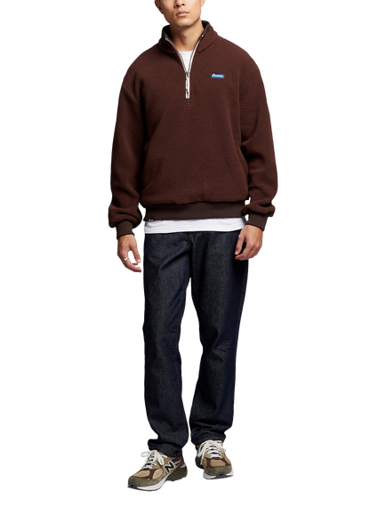 Penfield Washed Funnel Neck Sweatshirt, Chicory Coffee - view 2, Chicory Coffee