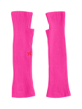 Chinti & Parker Wool & Cashmere Fingerless Gloves, Hot Pink