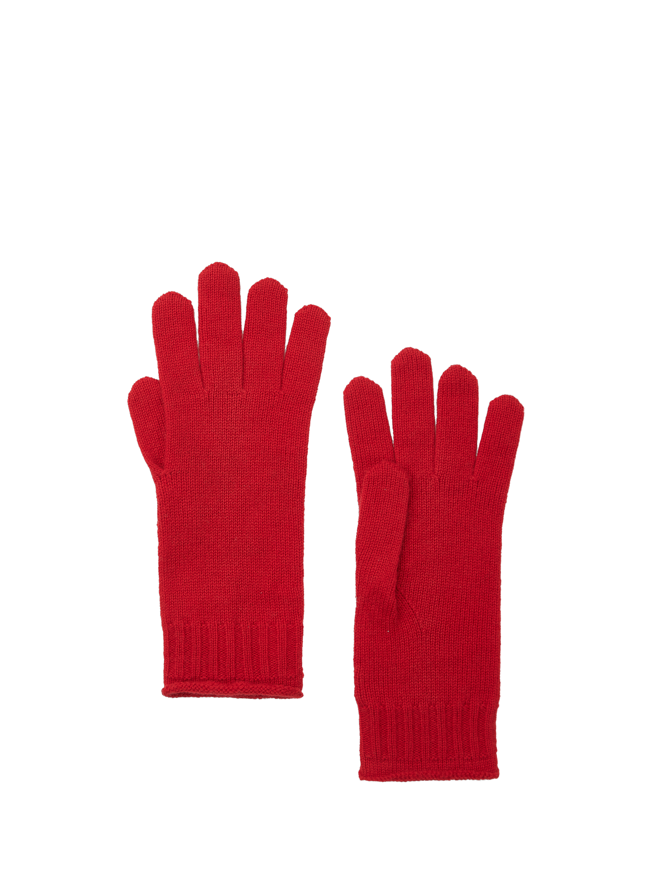 Chinti & Parker Wool & Cashmere Blend Gloves, Velvet Red, One Size