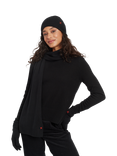 Chinti & Parker Wool Cashmere Scarf, Black